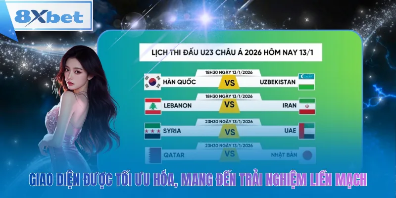 Giao diện được tối ưu hóa, mang đến trải nghiệm liền mạch